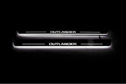Mitsubishi Outlander II 2007-2012 Door Sill Protectors With Logo Outlander Mitsubishi Led Door Sills opdesign