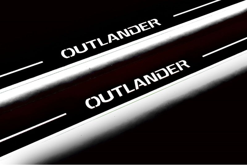 Mitsubishi Outlander III Led Door Sills With Logo Outlander - decoinfabric