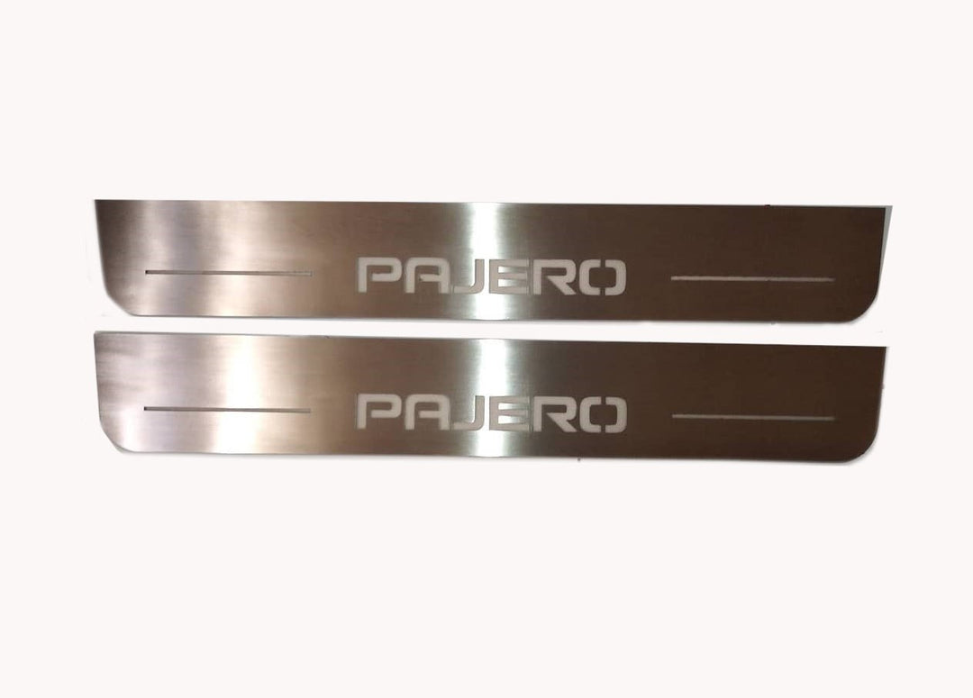Mitsubishi Pajero Wagon IV 2006-2021 Car Door Sill With Pajero Logo Mitsubishi Led Door Sills opdesign