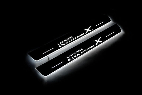 Mitsubishi Lancer Evolution X Car Sill With Logo Lancer Evolution X - decoinfabric