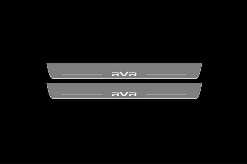 Mitsubishi RVR III 2010+ Door Sill Led Plate With Logo RVR Mitsubishi Led Door Sills opdesign