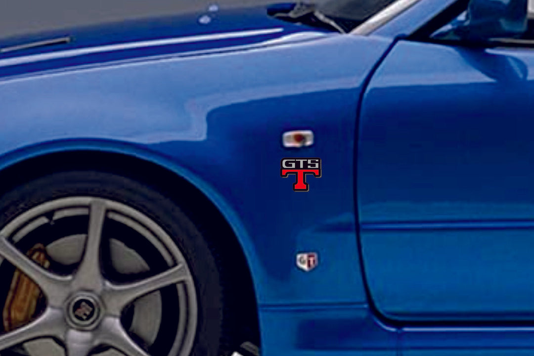 Nissan Emblem & Badges set with GTS-T logo Nissan emblems decoinfabric