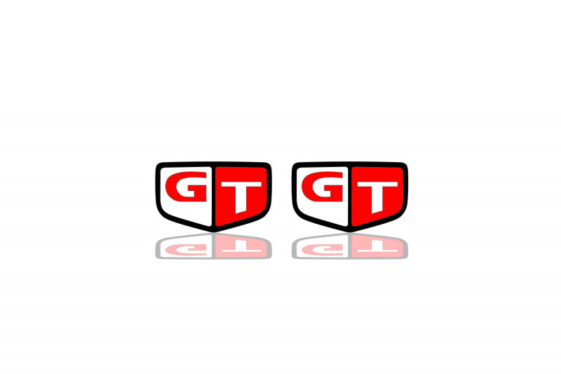 Nissan emblem for fenders with Skyline GT logo Nissan emblems decoinfabric BLACK RED