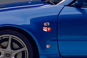 Nissan emblem for fenders with Skyline GT logo Nissan emblems decoinfabric