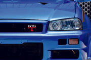 Nissan Radiator grille emblem with GTS-T logo Nissan emblems decoinfabric
