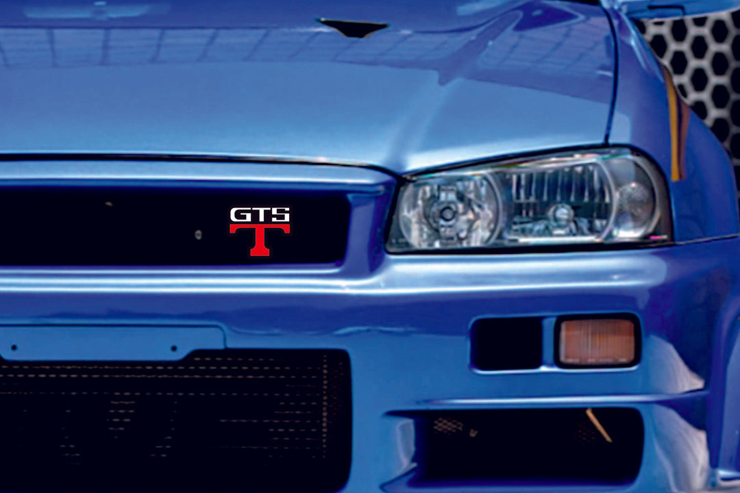 Nissan Emblem & Badges set with GTS-T logo Nissan emblems decoinfabric