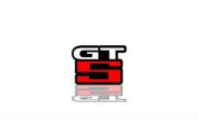 Nissan tailgate trunk rear emblem with GT-S logo Nissan emblems decoinfabric BLACK RED