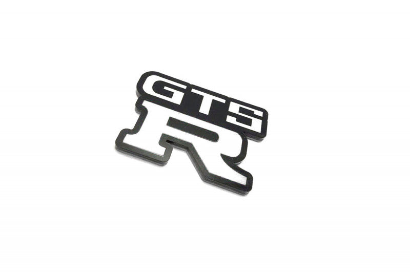 Nissan tailgate trunk rear emblem with GTS-R logo Nissan emblems decoinfabric