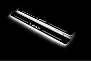 Nissan Leaf I 2010-2017 LED Door Sills With Logo Leaf Nissan Led Door Sills opdesign