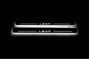 Nissan Leaf II 2017+ LED Door Sills With Logo Leaf Nissan Led Door Sills opdesign