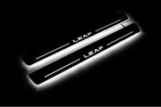 Nissan Leaf II 2017+ LED Door Sills With Logo Leaf Nissan Led Door Sills opdesign