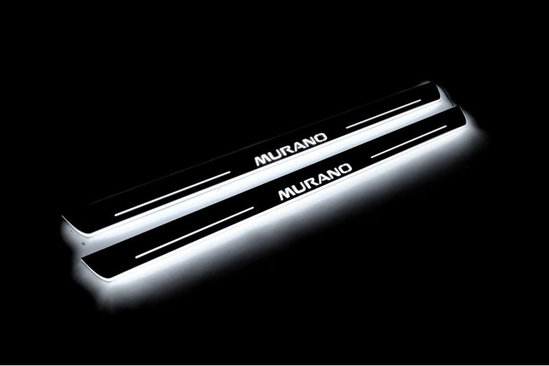 Nissan Murano III 2014+ LED Door Sills With Logo Murano Nissan Led Door Sills opdesign