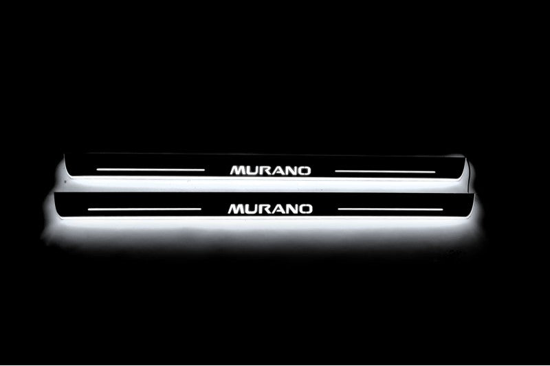 Nissan Murano III 2014+ LED Door Sills With Logo Murano Nissan Led Door Sills opdesign