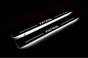 Nissan Patrol Y62 2010+ Led Door Sills With Logo Patrol Nissan Led Door Sills opdesign