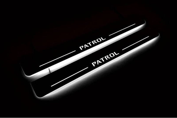 Nissan Patrol Y62 Led Door Sills With Logo Patrol - decoinfabric