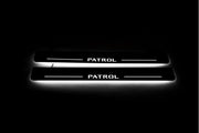 Nissan Patrol Y62 2010+ Led Door Sills With Logo Patrol Nissan Led Door Sills opdesign