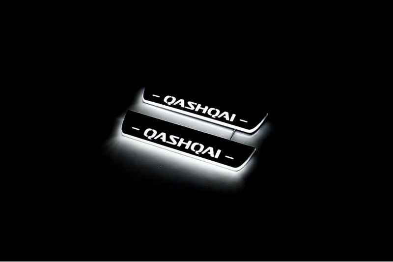 Nissan Qashqai I Led Sill Plates With Logo Qashqai - decoinfabric