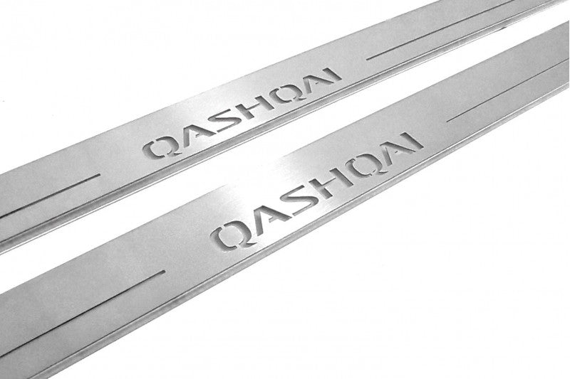 Nissan Qashqai III 2021+ LED Door Sills With Logo Qashqai Nissan Led Door Sills opdesign