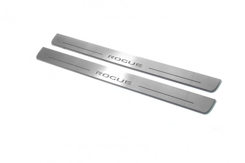 Nissan Rogue II 2014+ LED Door Sills With Logo Rogue Nissan Led Door Sills opdesign