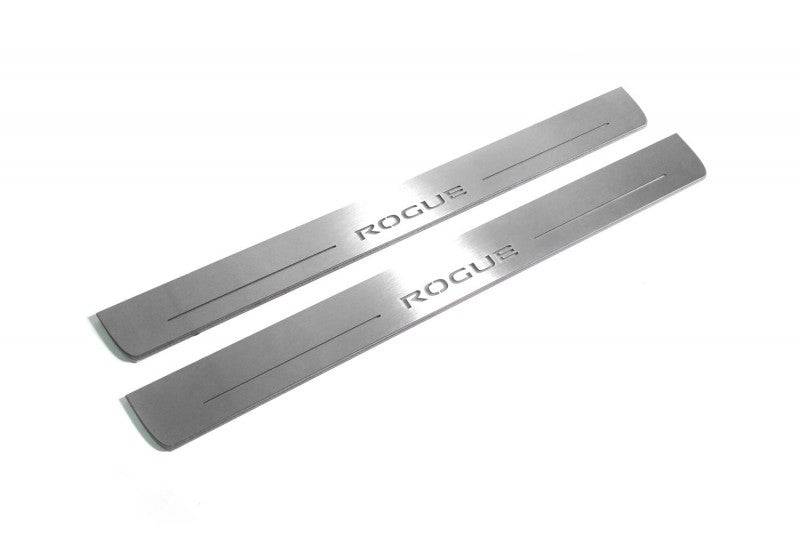 Nissan Rogue II 2014+ LED Door Sills With Logo Rogue Nissan Led Door Sills opdesign