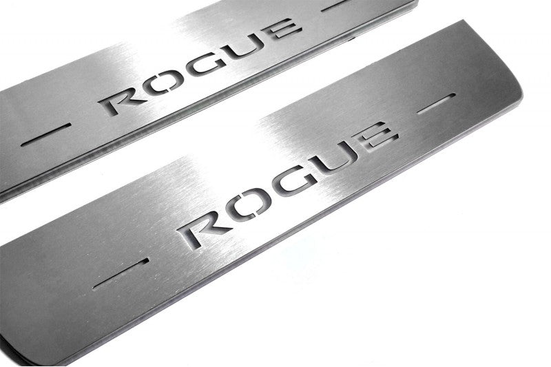 Nissan Rogue II 2014+ LED Door Sills With Logo Rogue Nissan Led Door Sills opdesign