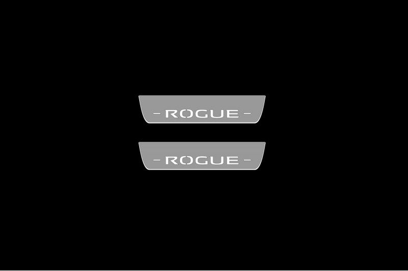 Nissan Rogue Sport 2016+ LED Door Sills With Logo Rogue Sport Nissan Led Door Sills opdesign