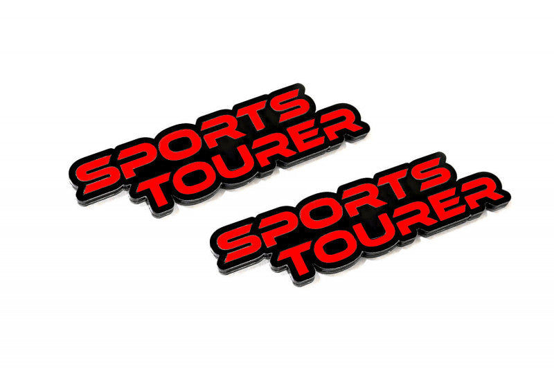 Opel Emblem & Badges set with Sports Tourer logo Opel emblems decoinfabric BLACK RED