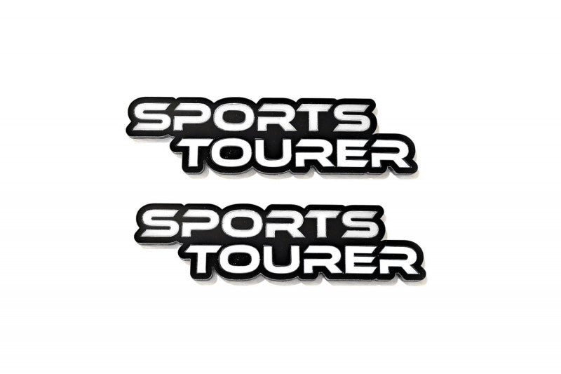 Opel emblem badge for fenders with Sports Tourer logo Opel emblems decoinfabric BLACK WHITE