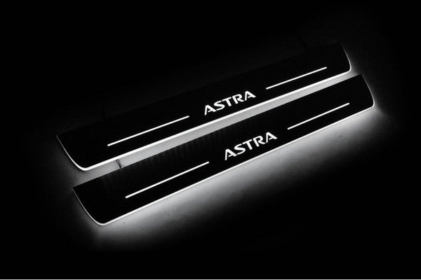 Listwa progowa LED Opel Astra J z logo Astra