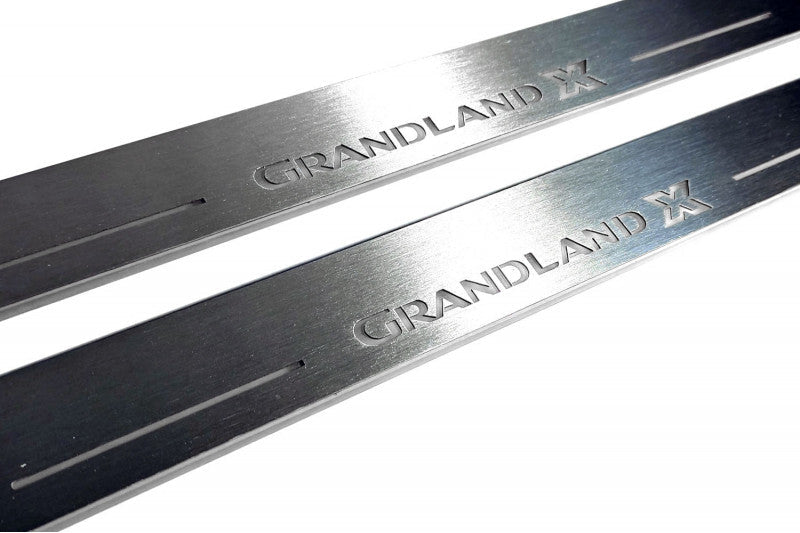 Opel Grandland X 2017+ Door Still Light With Logo Grandland X Opel Led Door Sills opdesign