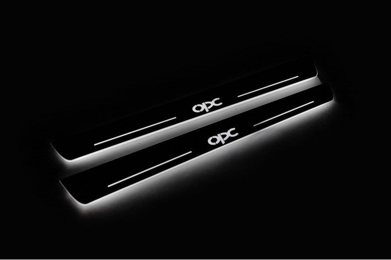 Opel Insignia I 2008-2017 Door Sill Led Plate With Logo OPC Opel Led Door Sills opdesign