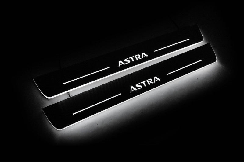 Opel Astra K 2015+ Car Sill With Logo Astra Opel Led Door Sills opdesign
