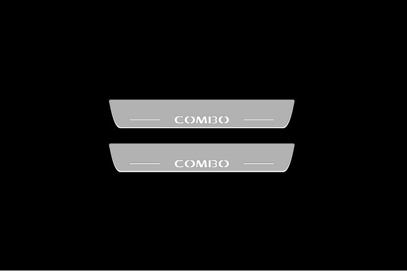 Opel Combo E 2018+ Car Door Sill With Logo Combo (Copy) Opel Led Door Sills opdesign