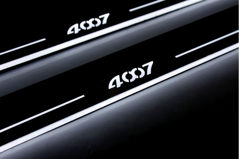 Peugeot 4007 2007-2012 Car Sill With Logo 4007 Peugeot Led Door Sills opdesign