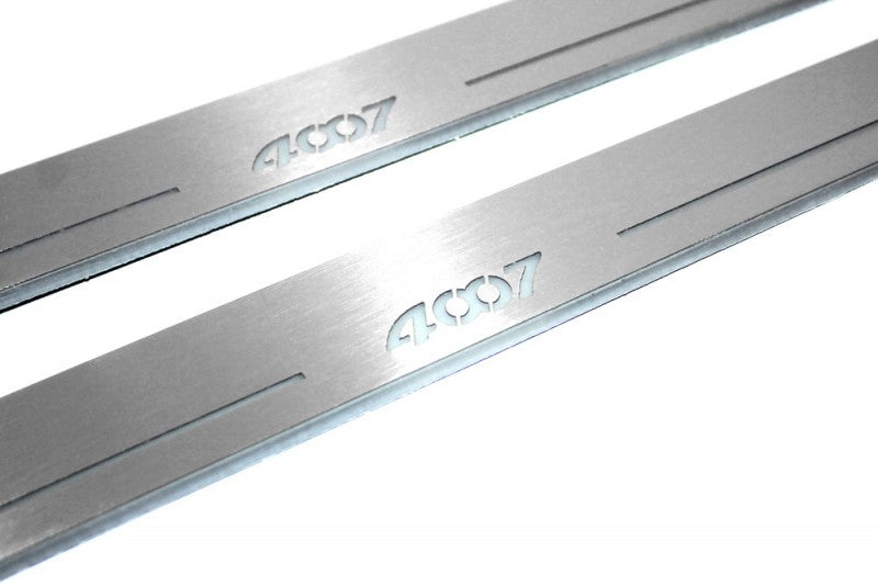 Peugeot 4007 2007-2012 Car Sill With Logo 4007 Peugeot Led Door Sills opdesign