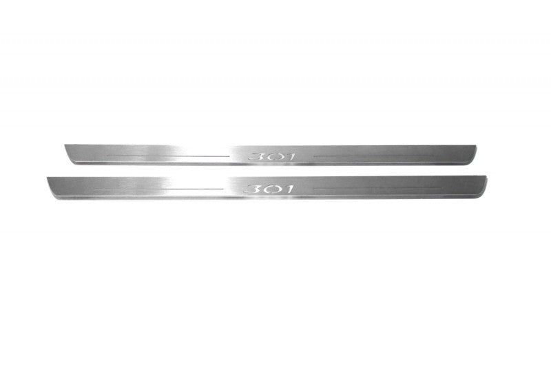 Peugeot 301 2012+ LED Door Sill With Logo 301 Peugeot Led Door Sills opdesign