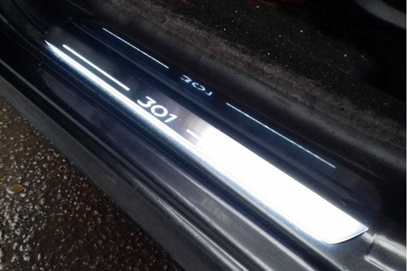 Peugeot 301 LED Door Sill With Logo 301 - decoinfabric