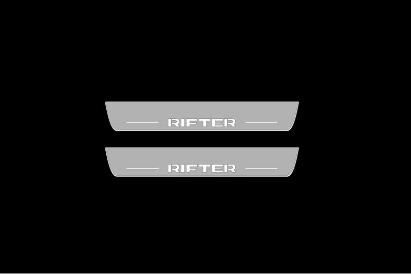 Peugeot Rifter 2018+ Car Door Sill With Logo Rifter Peugeot Led Door Sills opdesign