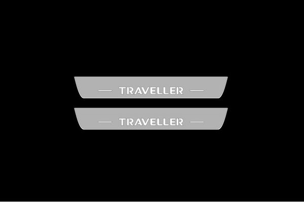 Peugeot Traveller Auto Door Sills With Logo Traveller - decoinfabric