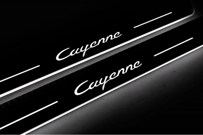 Porsche Cayenne II Car Sill With Logo Cayenne - decoinfabric