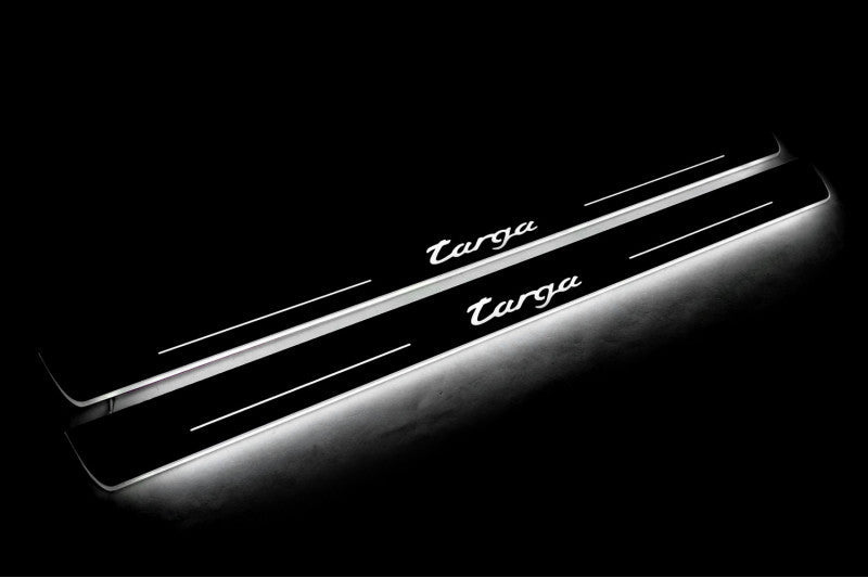 Porsche 911 (997) GT1 2004-2012 LED Door Sill With Logo Targa Porsche Led Door Sills opdesign