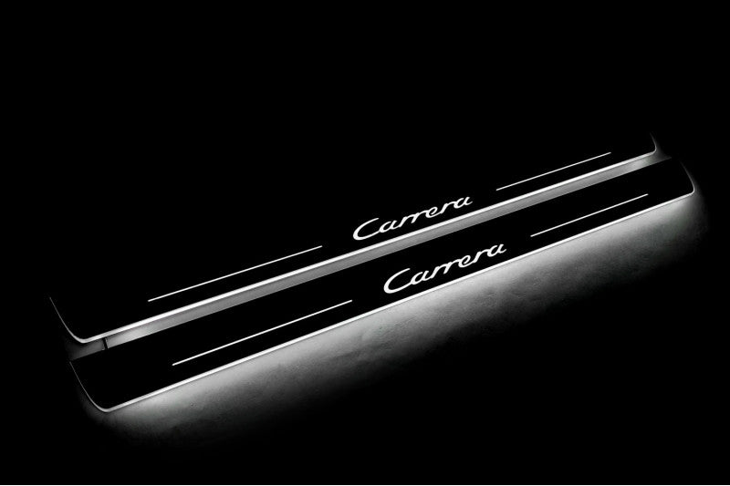 Porsche 911 (997) GT1 2004-2012 LED Door Sills PRO With Logo Carrera Porsche Led Door Sills opdesign