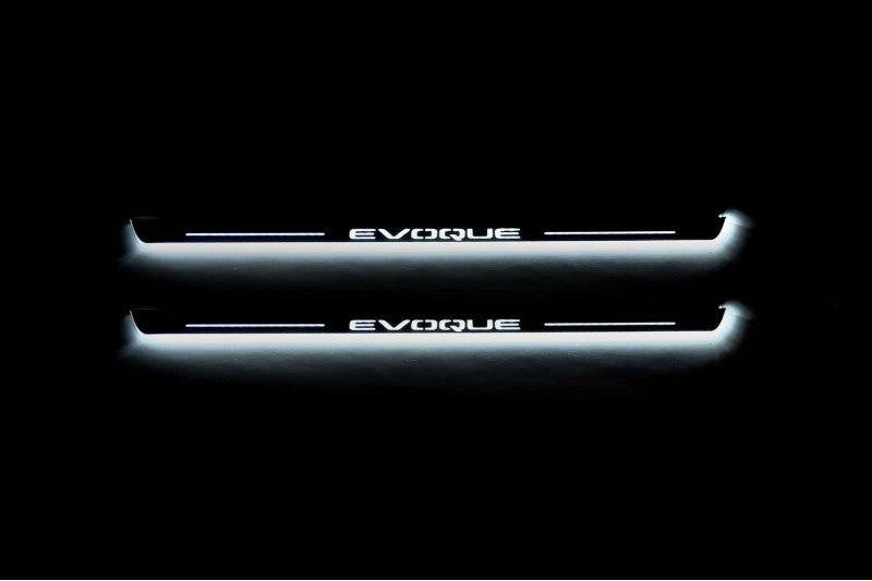 Range Rover Evoque I 2011-2018 LED Door Sills With Logo Evoque Range Rover Led Door Sills opdesign