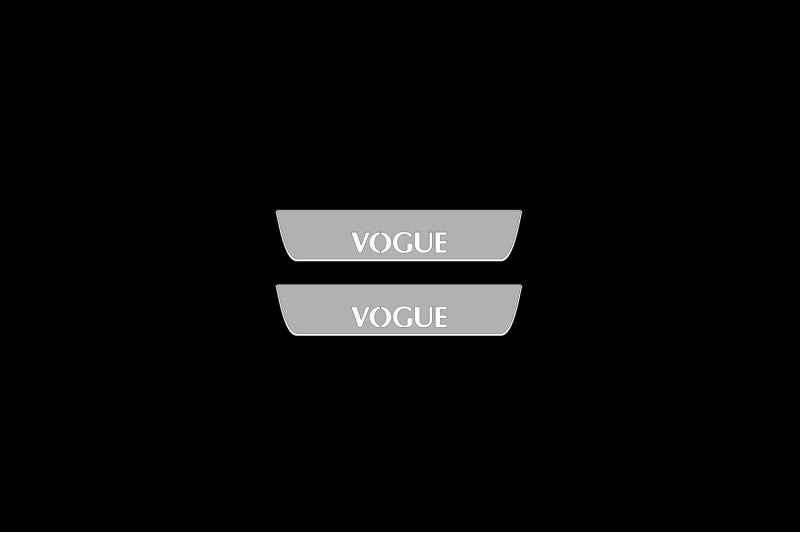 Range Rover III 2002-2012 VOGUE LED Door Sills With VOGUE Logo Range Rover Led Door Sills opdesign