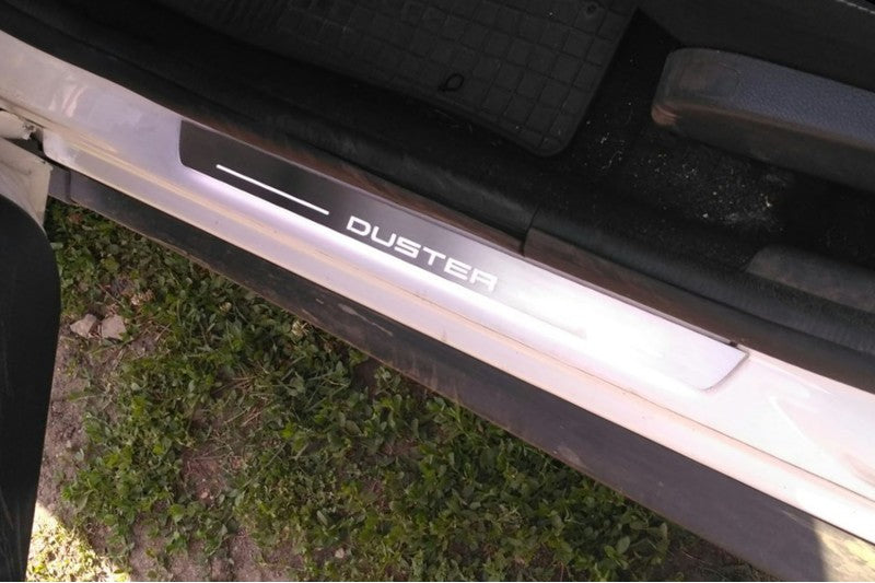 Renault Duster I Car Door Sill With Logo Duster - decoinfabric