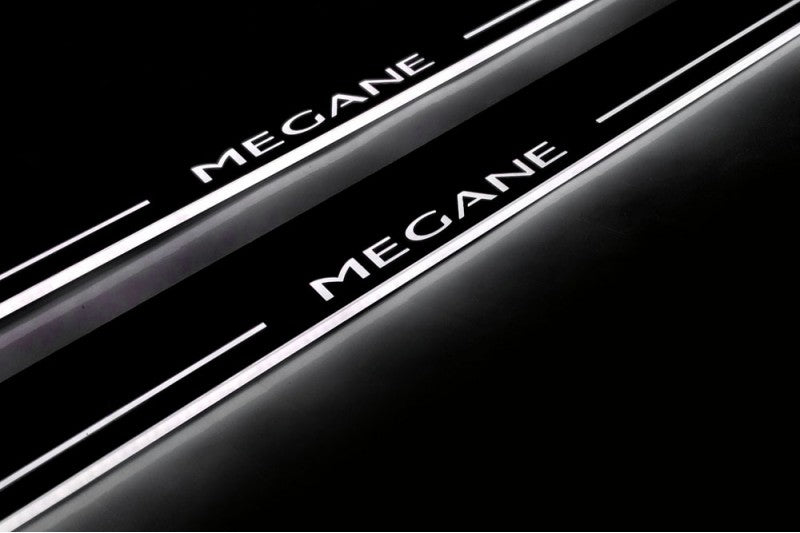 Renault Megane III Door Sill Led Plate With Logo Megane - decoinfabric