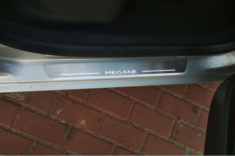 Renault Megane III Door Sill Led Plate With Logo Megane - decoinfabric