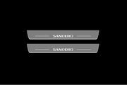 Renault Sandero II 2013+ Led Sill Plates With Logo Sandero Renault Led Door Sills opdesign