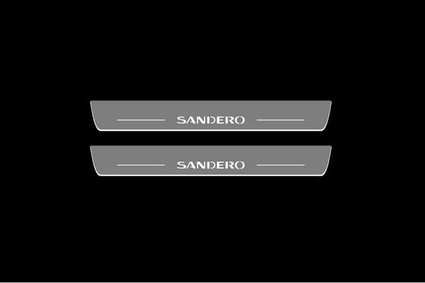 Renault Sandero II Led Sill Plates With Logo Sandero