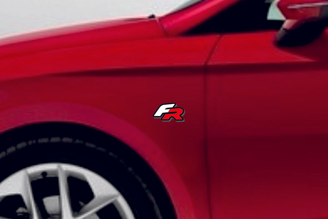 Seat emblem for fenders with FR logo (type 2) Seat emblems decoinfabric